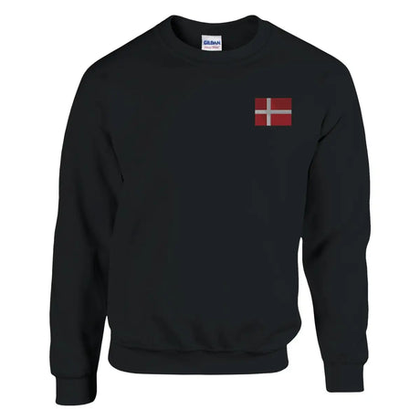 Sweat-shirt drapeau du danemark en broderie - pixelformaflag