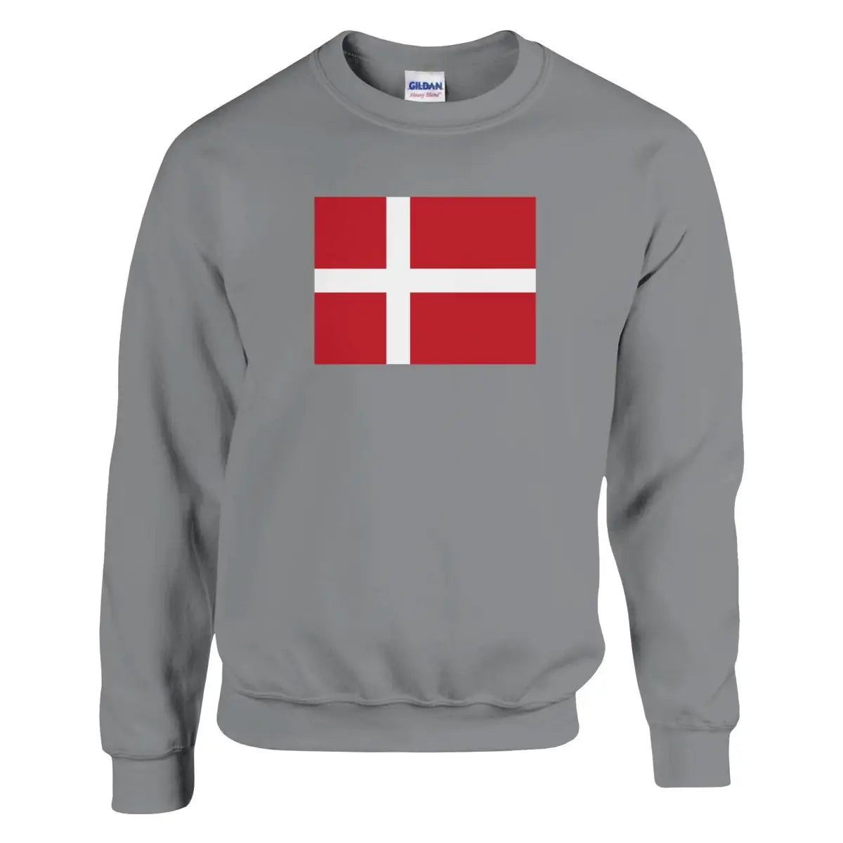 Sweat-shirt Drapeau du Danemark - Pixelforma 