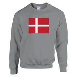 Sweat-shirt Drapeau du Danemark - Pixelforma 