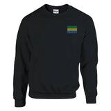 Sweat-shirt Drapeau du Gabon en broderie - Pixelforma 