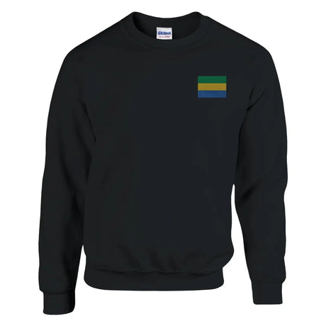 Sweat-shirt drapeau du gabon en broderie - pixelformaflag
