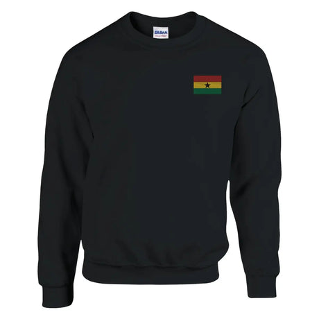 Sweat-shirt drapeau du ghana en broderie - pixelformaflag