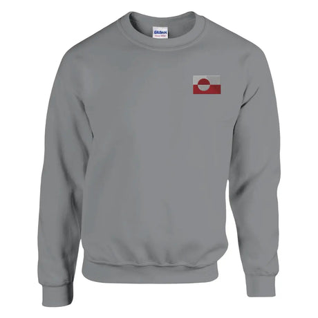 Sweat-shirt Drapeau du Groenland en broderie - Pixelforma 