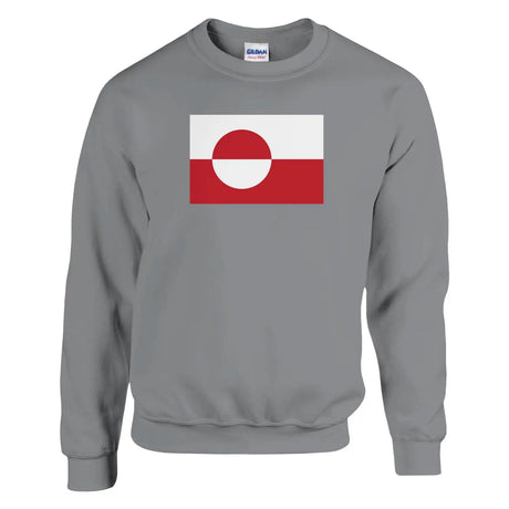 Sweat-shirt drapeau du groenland - pixelformaflag