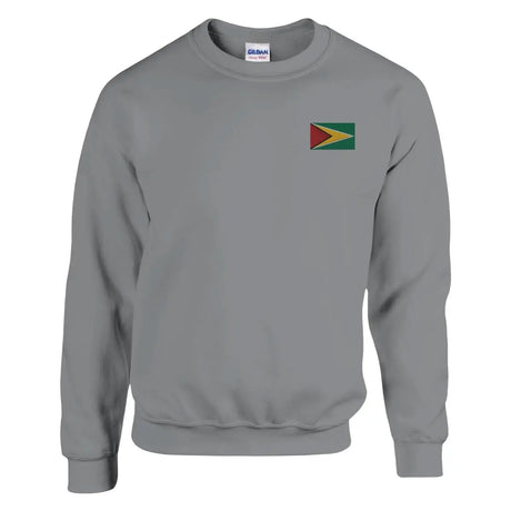 Sweat-shirt drapeau du guyana en broderie - pixelformaflag