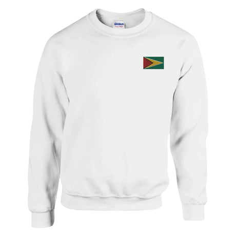 Sweat-shirt drapeau du guyana en broderie - pixelformaflag