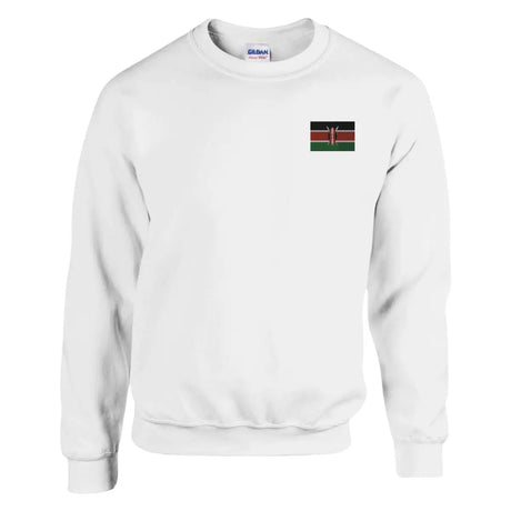 Sweat-shirt Drapeau du Kenya en broderie - Pixelforma 