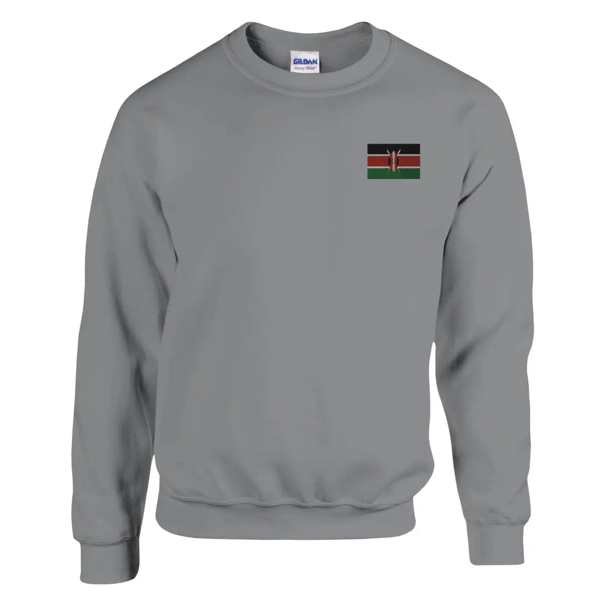 Sweat-shirt Drapeau du Kenya en broderie - Pixelforma 