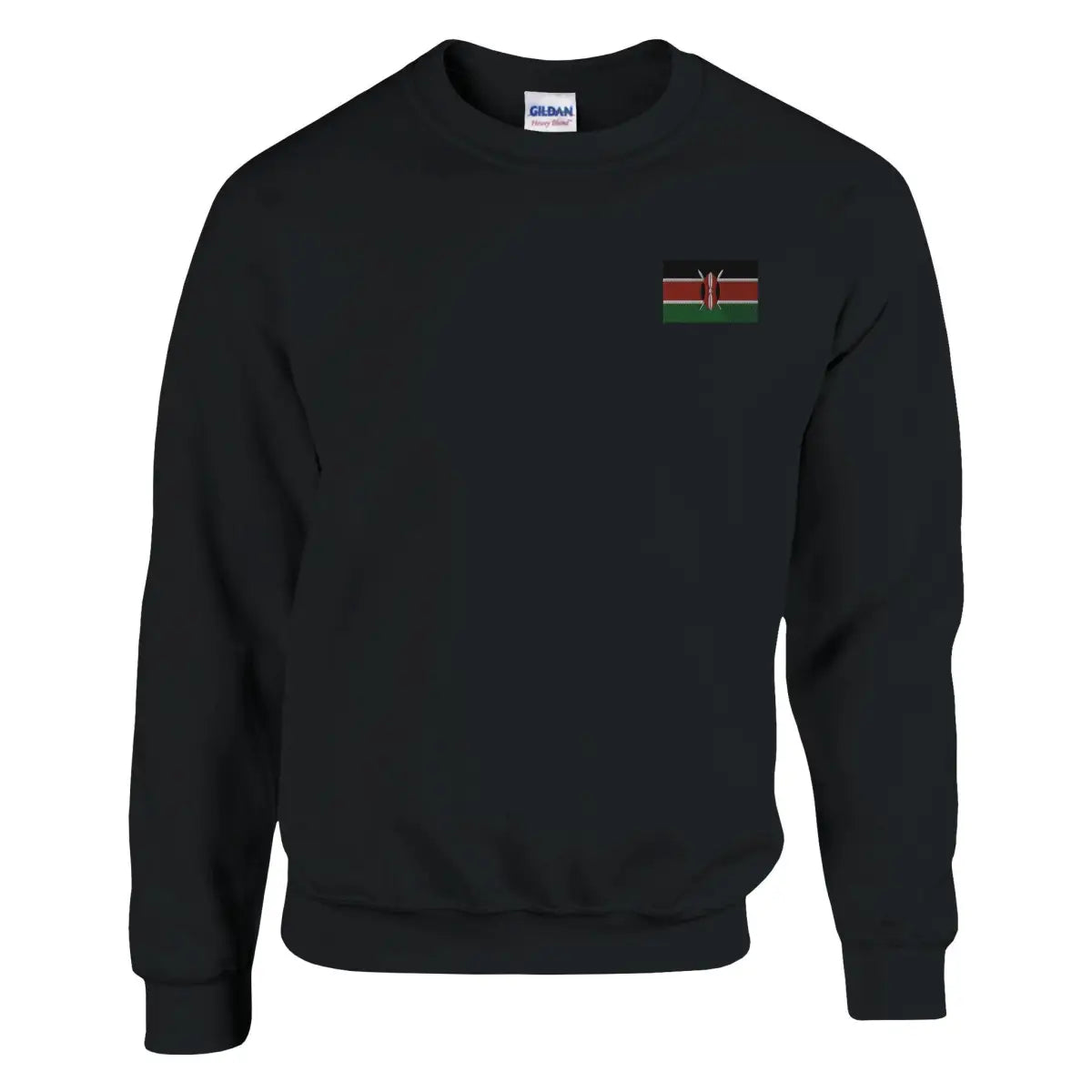 Sweat-shirt Drapeau du Kenya en broderie - Pixelforma 