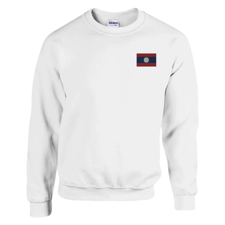 Sweat-shirt drapeau du laos en broderie - pixelformaflag