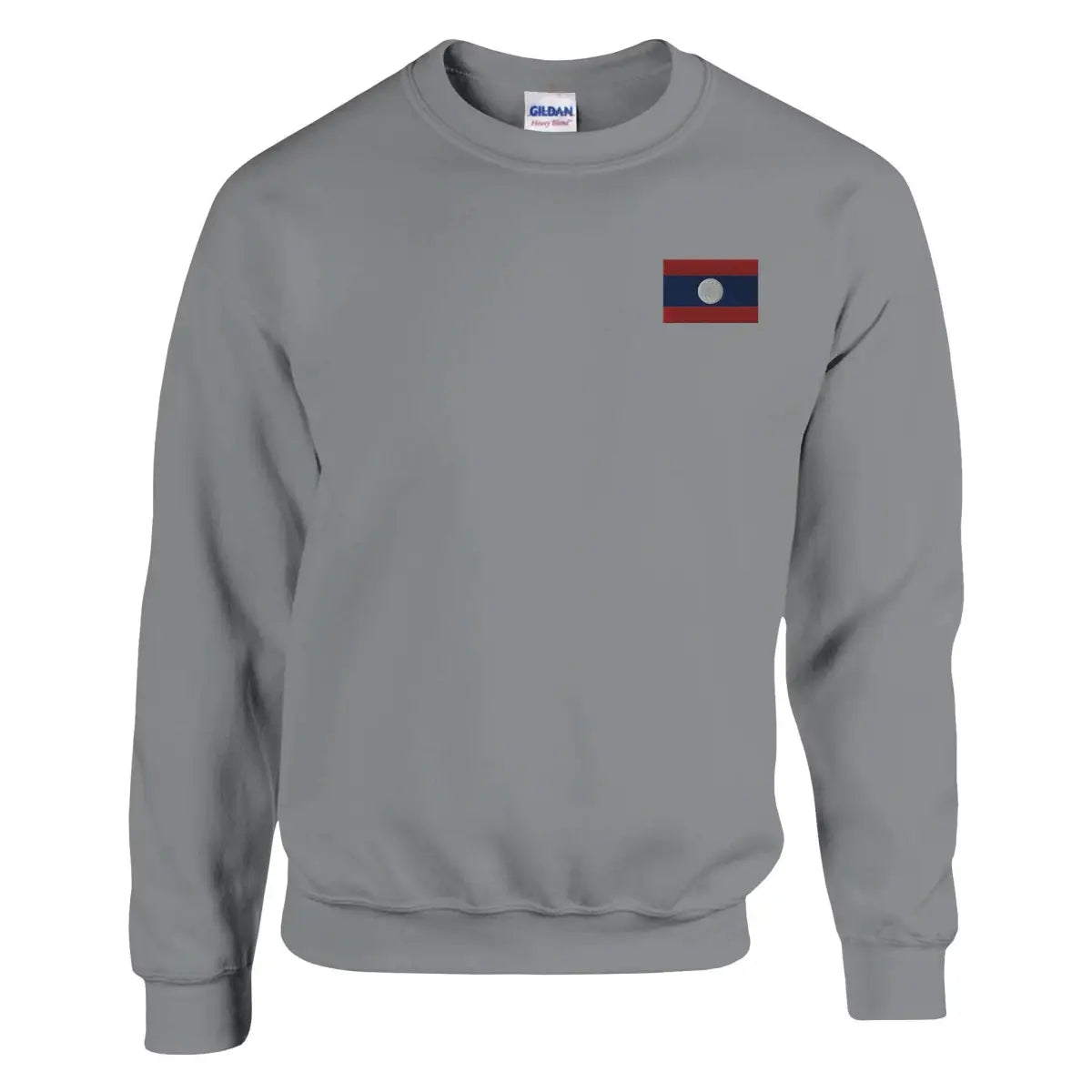 Sweat-shirt drapeau du laos en broderie - pixelformaflag