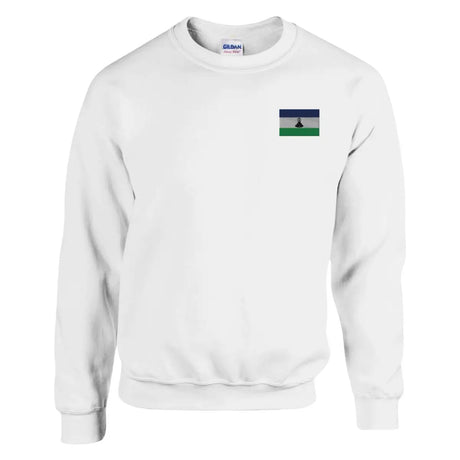 Sweat-shirt Drapeau du Lesotho en broderie - Pixelforma 