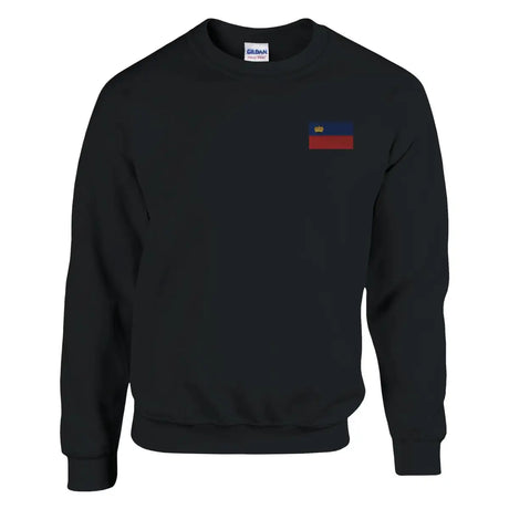 Sweat-shirt drapeau du liechtenstein en broderie - pixelforma