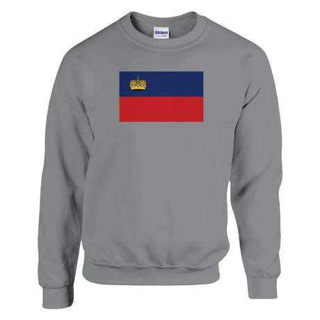 Sweat-shirt Drapeau du Liechtenstein - Pixelforma 