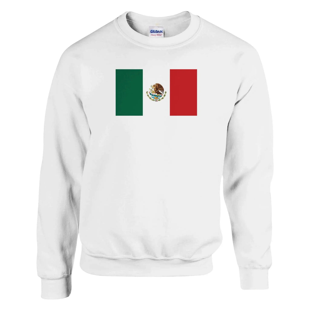 Sweat-shirt drapeau mexique coton mélangé broderie douce