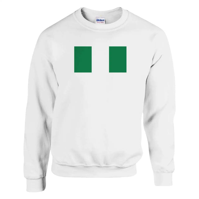 Sweat-shirt Drapeau du Nigeria - Pixelforma 