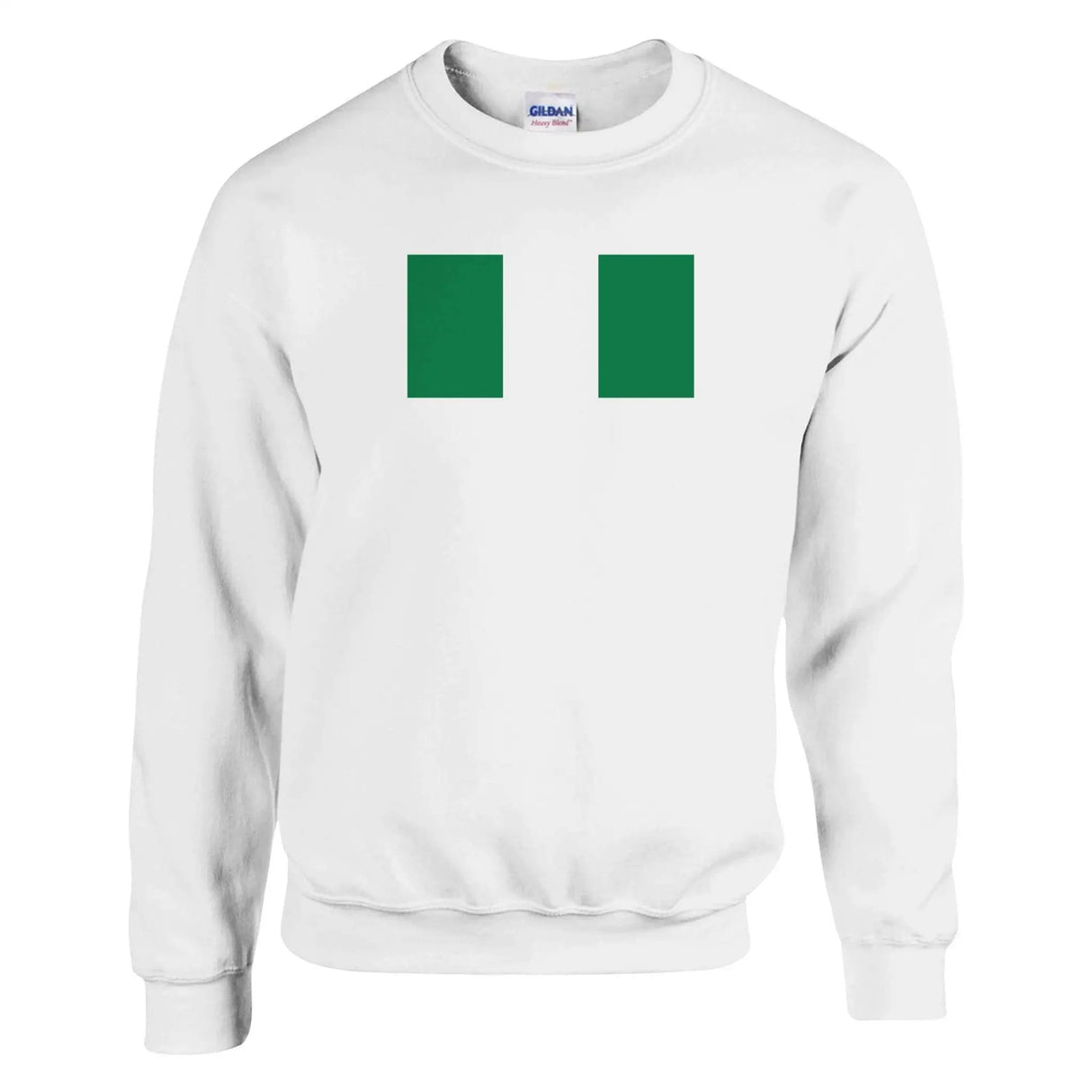 Sweat-shirt drapeau nigeria coton mélangé broderie douce
