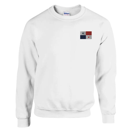 Sweat-shirt drapeau du panama en broderie - pixelformaflag