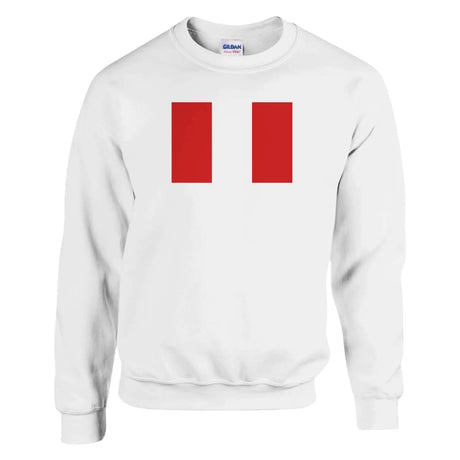 Sweat-shirt drapeau du pérou - pixelformaflag