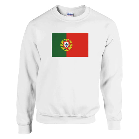 Sweat-shirt drapeau portugal coton mélangé confortable