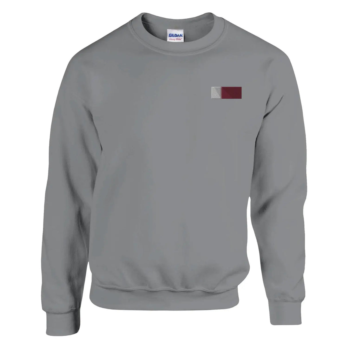 Sweat-shirt drapeau du qatar en broderie - pixelformaflag