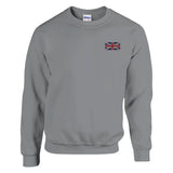 Sweat-shirt drapeau du royaume-uni en broderie - pixelformaflag
