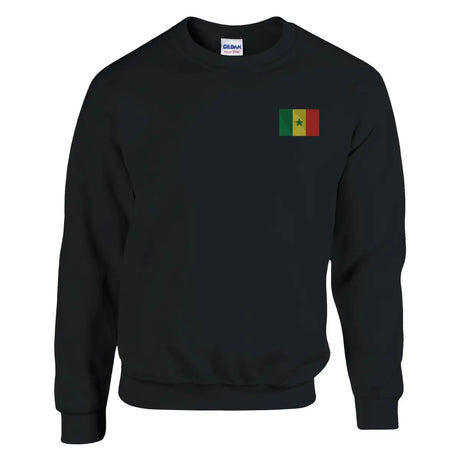 Sweat-shirt Drapeau du Sénégal en broderie - Pixelforma 