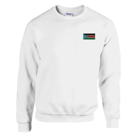 Sweat-shirt drapeau du soudan du sud en broderie - pixelformaflag