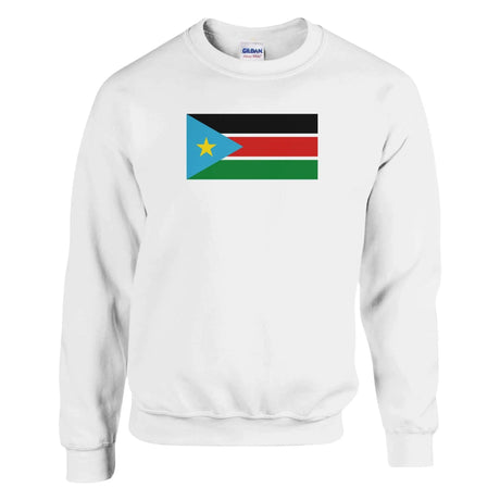 Sweat-shirt drapeau soudan du sud coton mélangé doux
