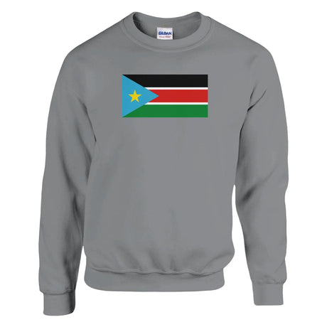 Sweat-shirt drapeau soudan du sud coton mélangé doux