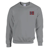 Sweat-shirt drapeau du svalbard et de jan mayen en broderie - pixelformaflag