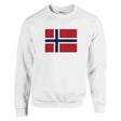 Sweat-shirt svalbard jan mayen coton mélangé brodé