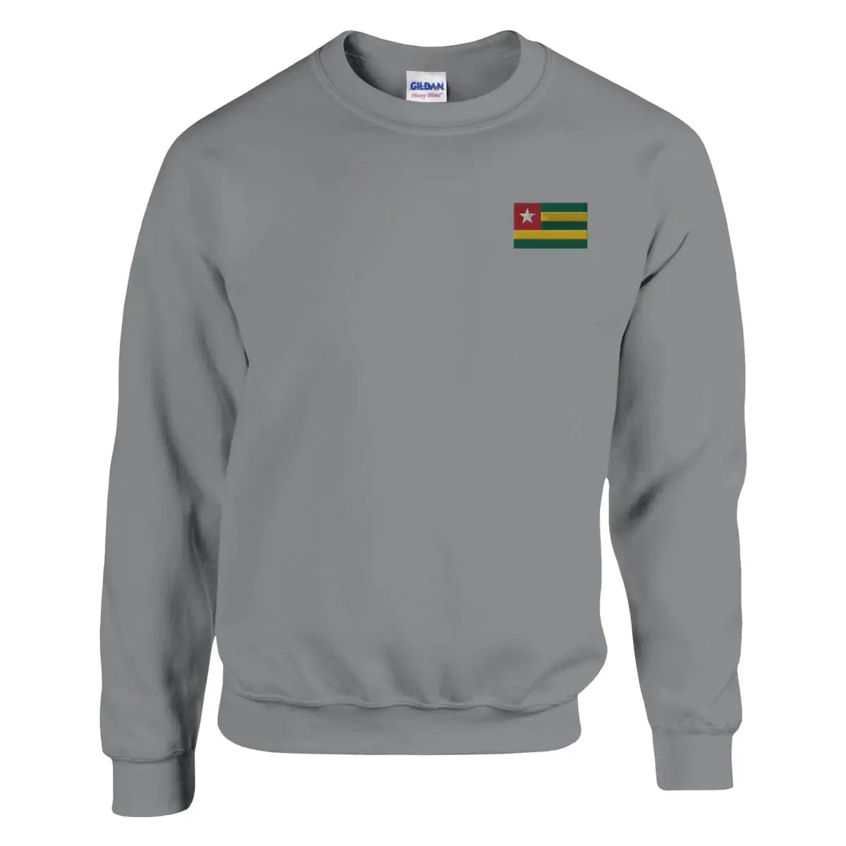 Sweat-shirt drapeau du togo en broderie - pixelformaflag