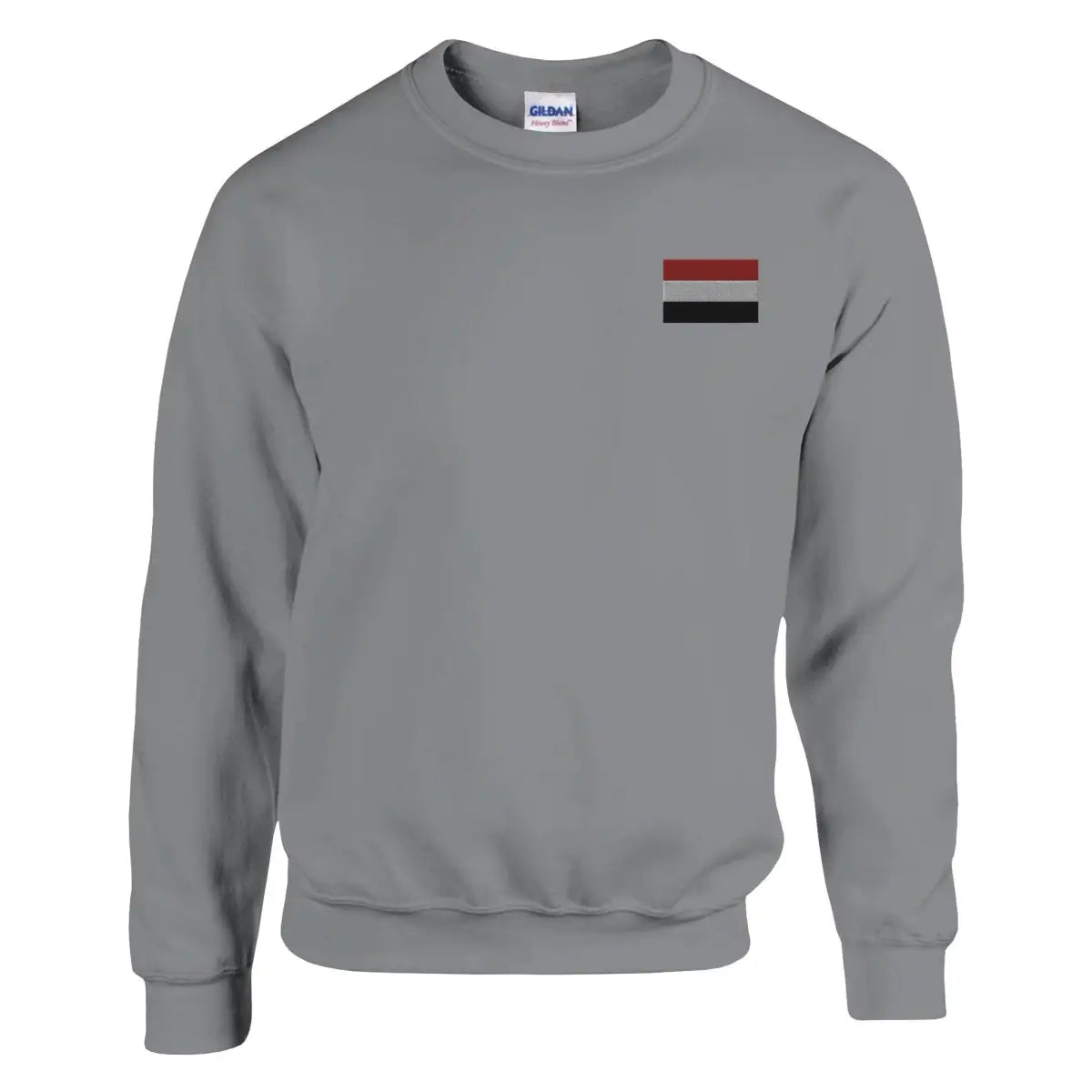 Sweat-shirt Drapeau du Yémen en broderie - Pixelforma 