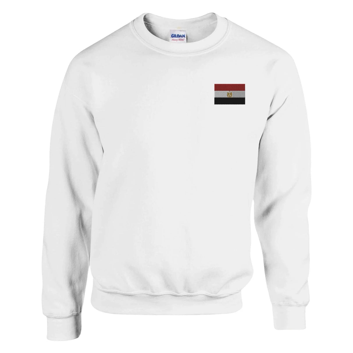 Sweat-shirt drapeau égypte broderie couleur coton mélangé