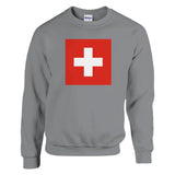 Sweat-shirt Drapeau et armoiries de la Suisse - Pixelforma 