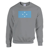 Sweat-shirt drapeau états fédérés micronésie coton mélangé