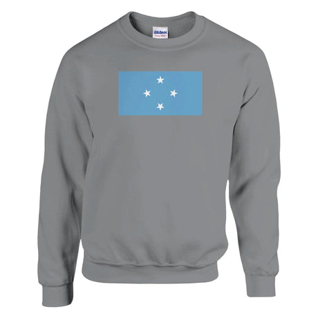 Sweat-shirt drapeau états fédérés micronésie coton mélangé