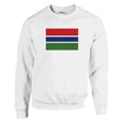 Sweat-shirt drapeau gambie coton mélangé brodé confortable
