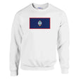 Sweat-shirt drapeau guam coton mélangé broderie couleur