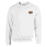 Sweat-shirt drapeau guernesey broderie couleur coton mélangé