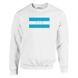 Sweat-shirt drapeau honduras coton mélangé imprimé brodé