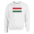 Sweat-shirt drapeau hongrie coton mélangé brodé élégant