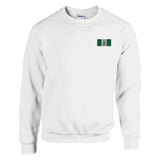 Sweat-shirt drapeau île norfolk broderie coton mélangé
