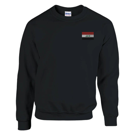 Sweat-shirt drapeau irak broderie couleur mélange doux