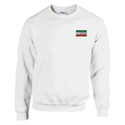 Sweat-shirt drapeau iran broderie couleur coton mélangé