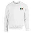 Sweat-shirt drapeau irlande broderie couleur coton mélangé