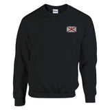 Sweat-shirt drapeau jersey coton mélangé broderie couleur