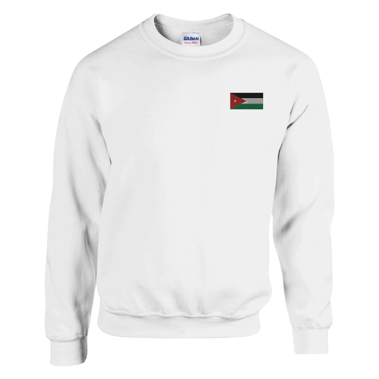 Sweat-shirt drapeau jordanie coton mélangé broderie couleur