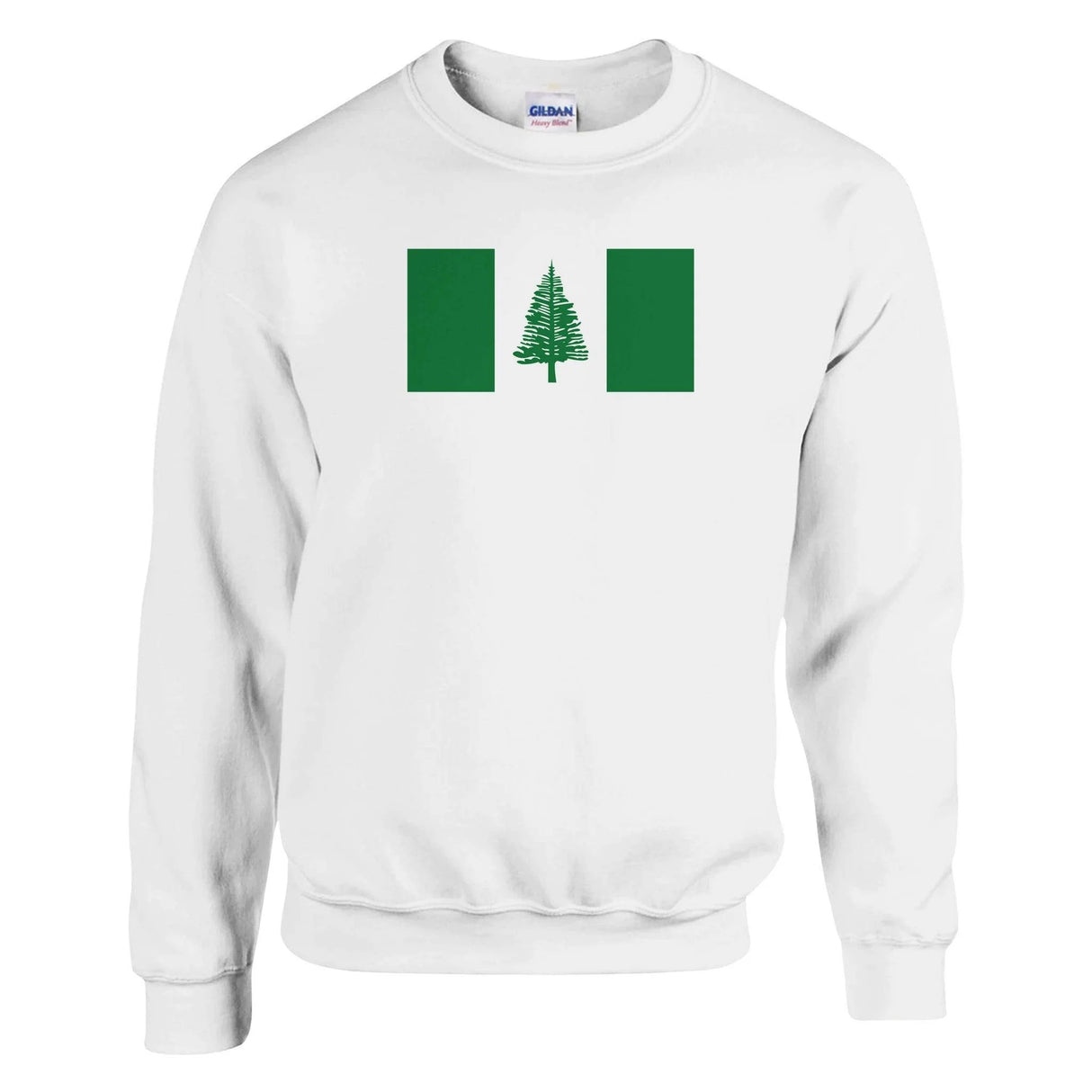 Sweat-shirt drapeau l’île norfolk coton mélangé brodé